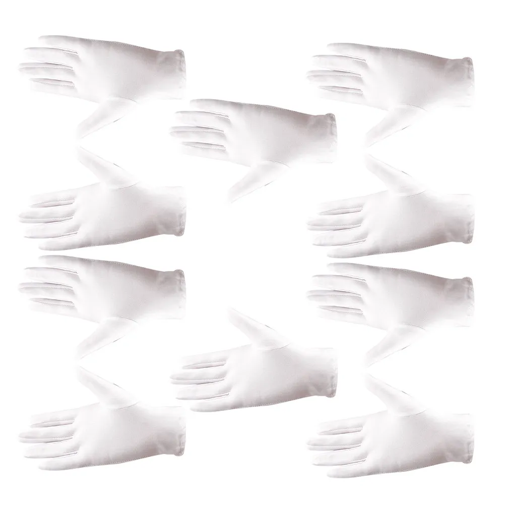 

5Pairs Spandex Elastic Stretchy Jewelry Gloves for Inspection Etiquette Protective Light Comfortable Thin Glove for Shop Use