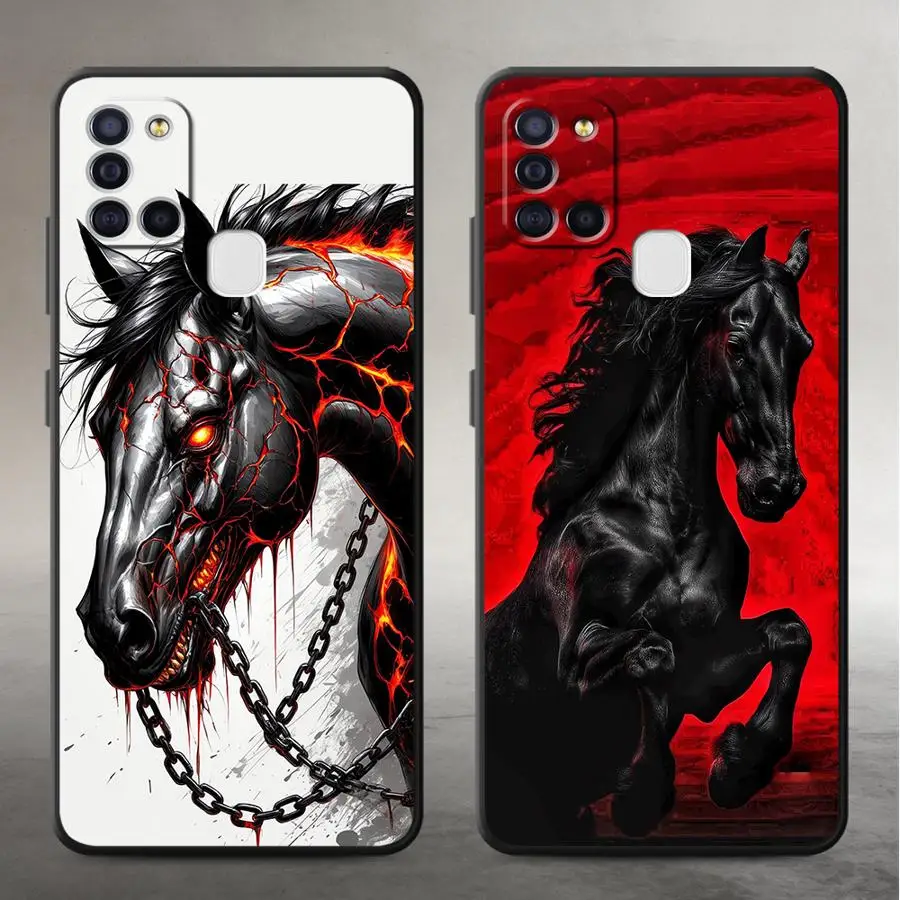Case for Samsung Galaxy A06 A70 A15 A13 A20 A16 A40 A04 A50 A17 A12 A05 Funda Phone Cover Art Horse