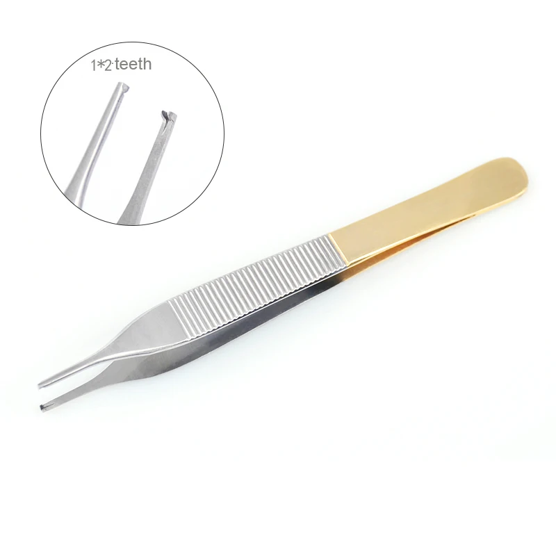 Stainless Steel Tweezers Ophthalmic Instruments Double Eyelid Beauty Medical Tweezers