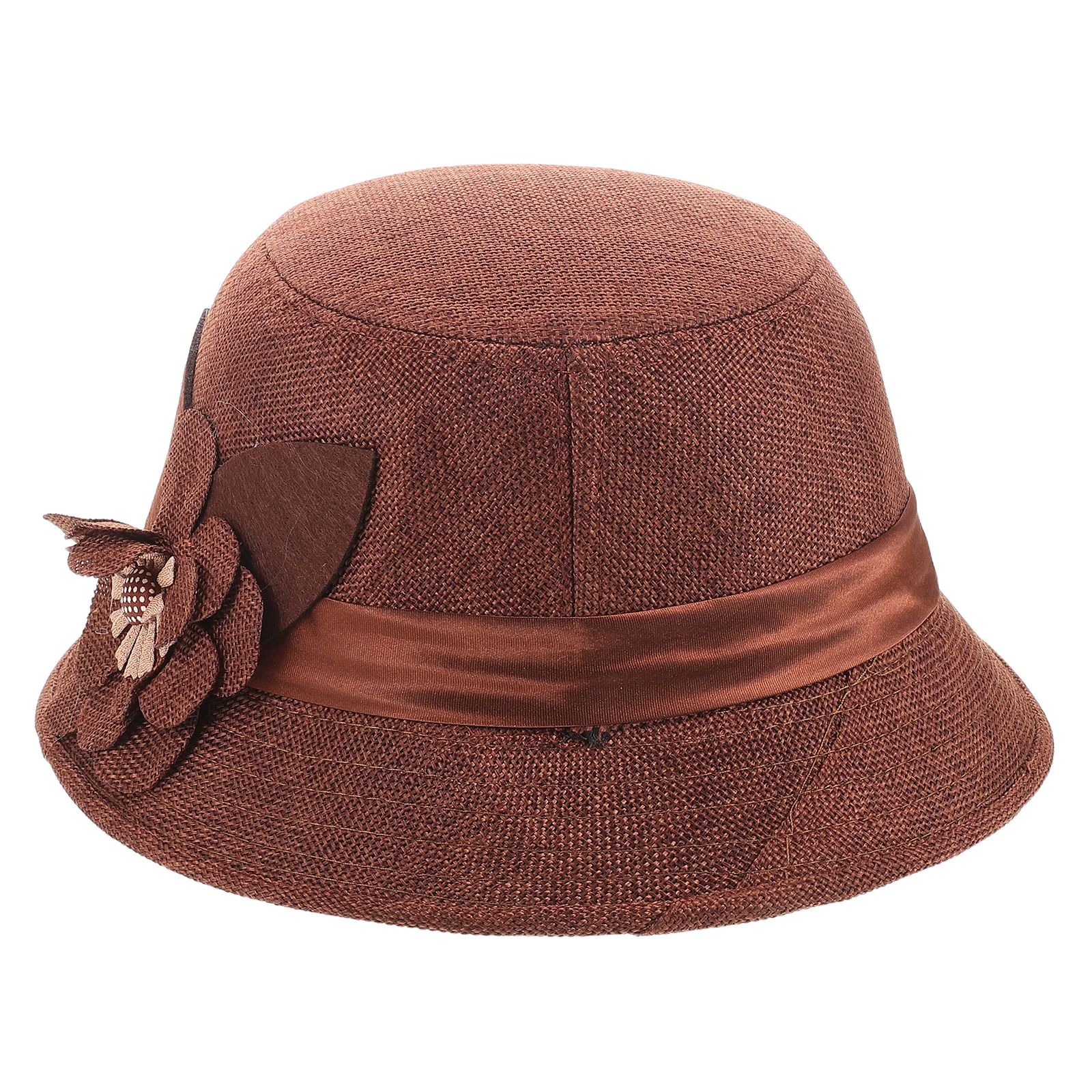 

Women Linen Sun Hat Breathable Wide Brim Summer Beach Cap Elegant Foldable Lightweight Outdoor Hat for Travel Sun Hats for Women