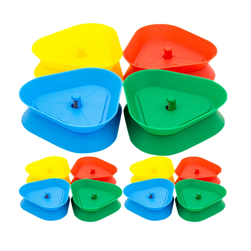 

12Pcs Triangle Poker Card Holders Plastic Hands-Free Card Stand for Adult Poker Games Game Supplies Hands-Free Cards Holder