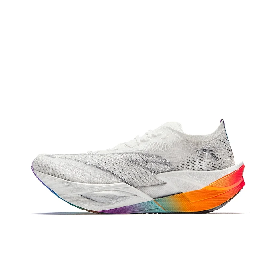 Anta C202 6.0 PRO Low top Double Layer Nitrogen Technology PRO Marathon Running Shoes Women's White Silver 122445571-8