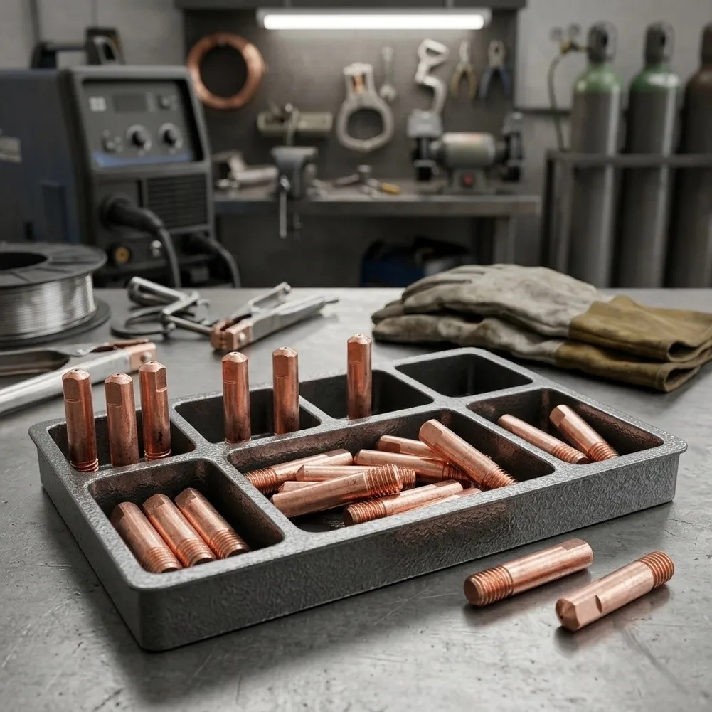 for contact Tips Gas Shield Welding Parts Pure Copper Welding Tips High Purity Copper Material Precision Polished Interior