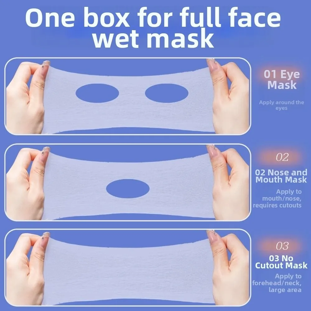 2 cajas 3 en 1 compresa húmeda almohadilla de algodón desechable suave almohadillas desmaquillantes cuidado de la piel suave máscara estirable papel eliminación diaria