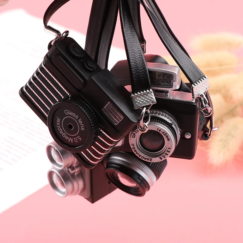 1Pc Dollhouse Miniature Digital SLR Camera Model For Dolls House Decoration Accessory Kids Pretend Play Toys Gift