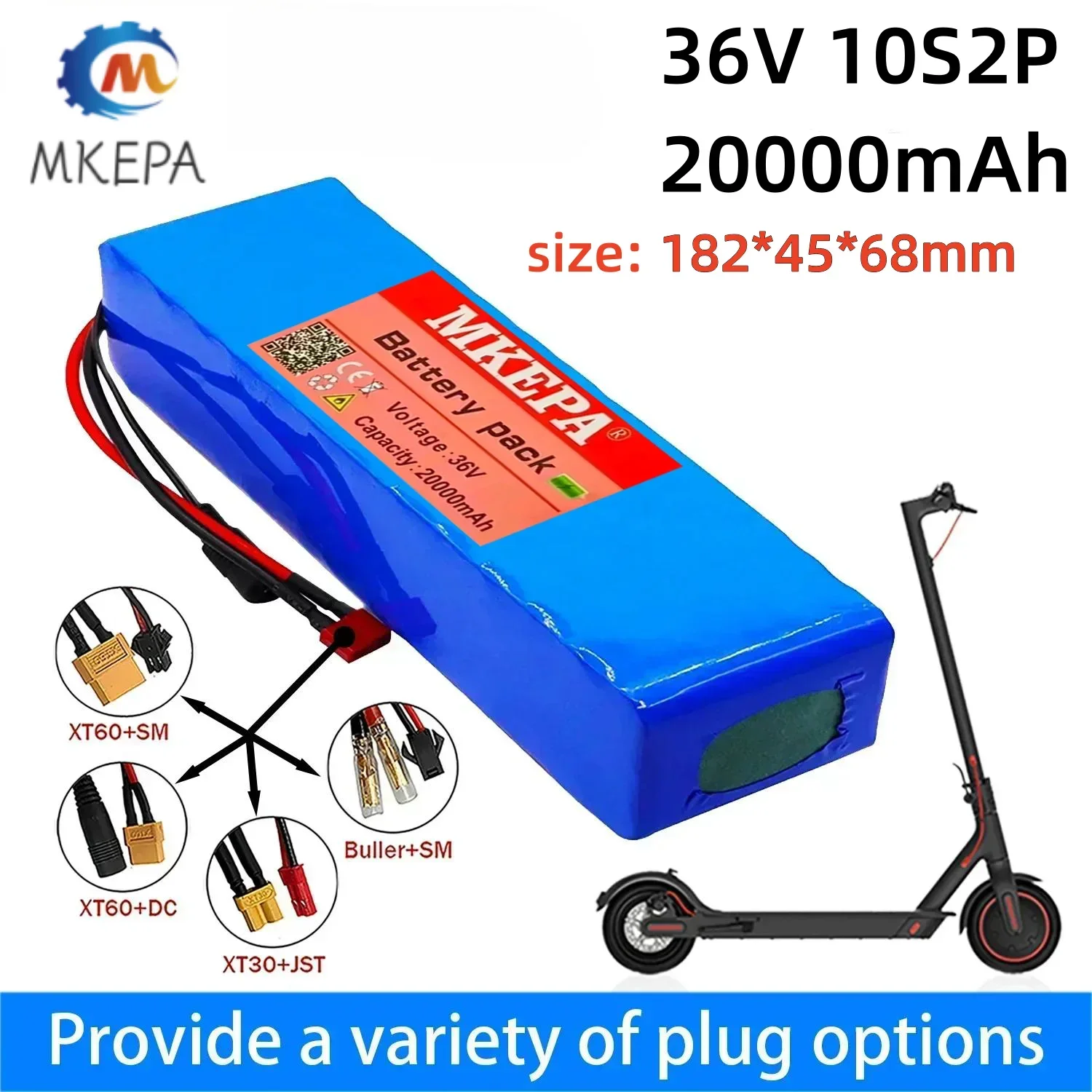 10S2P 36V 20000mAh 36v akumulator do skutera elektrycznego litowa skuter elektryczny 500W akumulator do skutera elektrycznego 36v 10s2p bateria