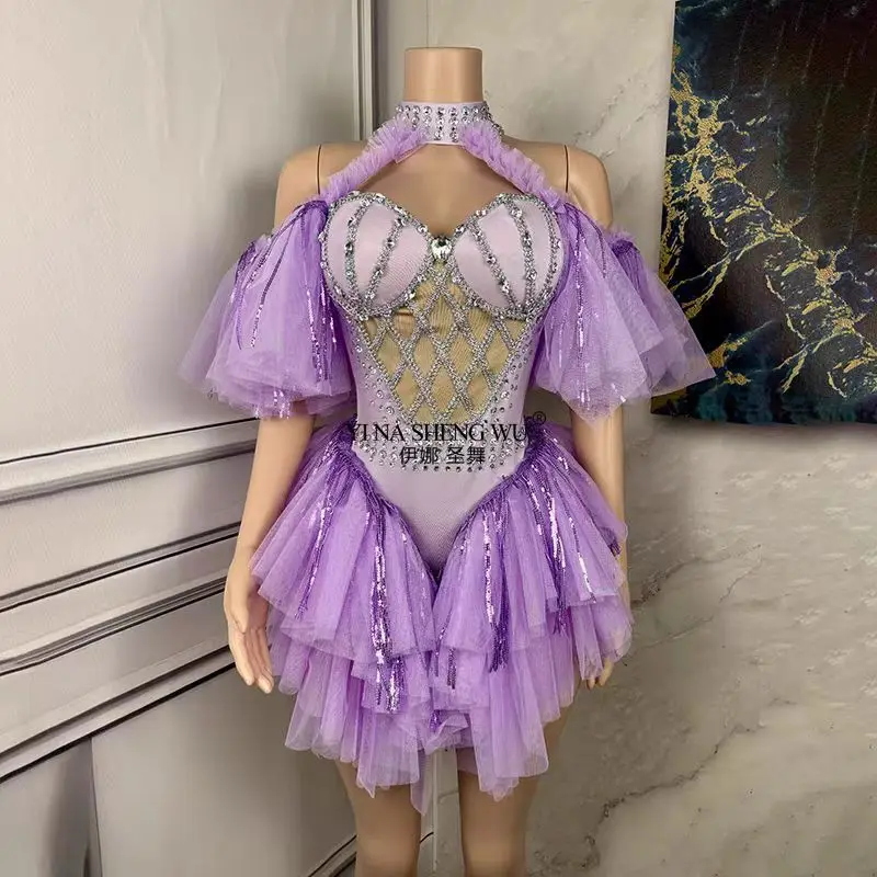 

Pink Princess Costumes Nightclubs Bars Birthday Party Sexy Dress Singers Shows Jazz Dance Performance Dress Pole Dance Clothing