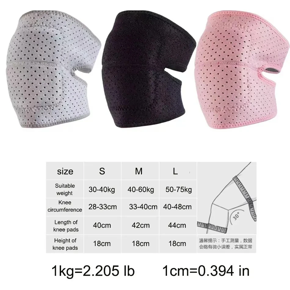 1PCS Sports Compression Knee Pads Elastic Knee Protector Thickened Sponge Knees Brace Support for Dancing Workout Training