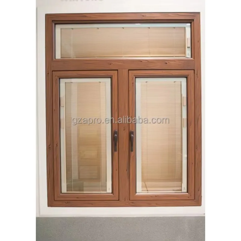 Nigeria Aluminum Picture Frame Material Wooden Burglar Proof Small Crank Casement Windows Frames Designs Window Mosquito Net