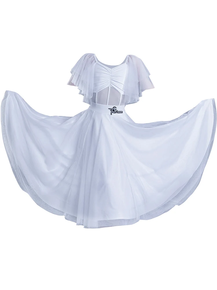 Kids Ballroom Dress Ballroom Dance Competition Dresses Dance Ballroom Waltz Dresses Standard Dance Dress for Girls Dance