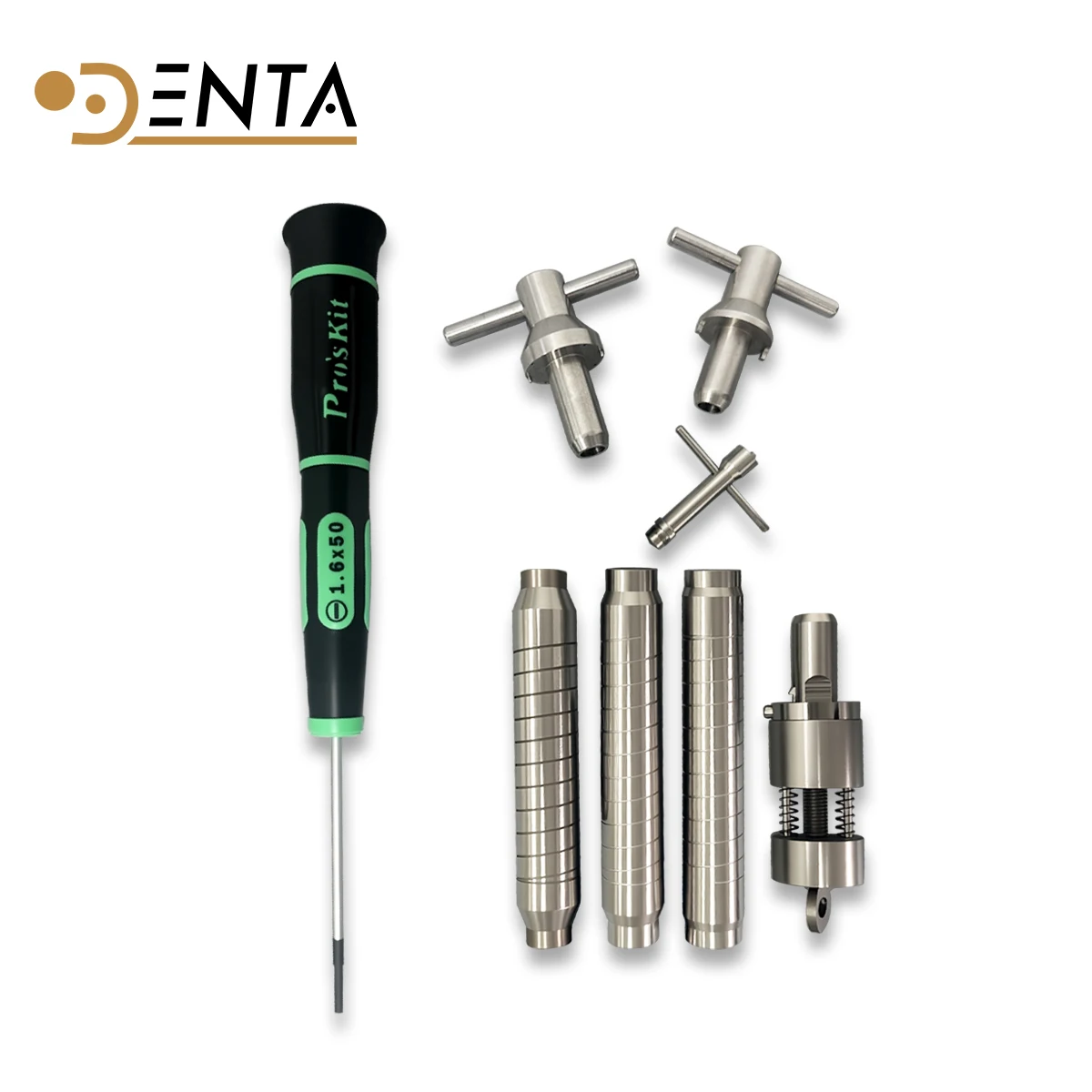 

DENTA high precision screwdriver & High/low speed handpiece contra angle repair tools toolkit Bearing Removal bur ejector