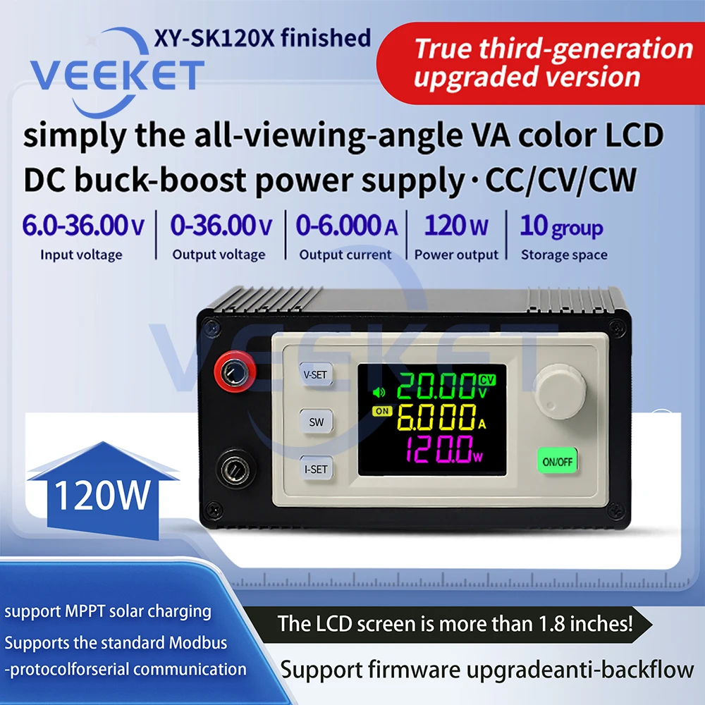 SK60 SK120 Numerical Control Lift Voltage DC Adjustable Voltage Regulator CV Power Supply Constant Current Solar Charging Module