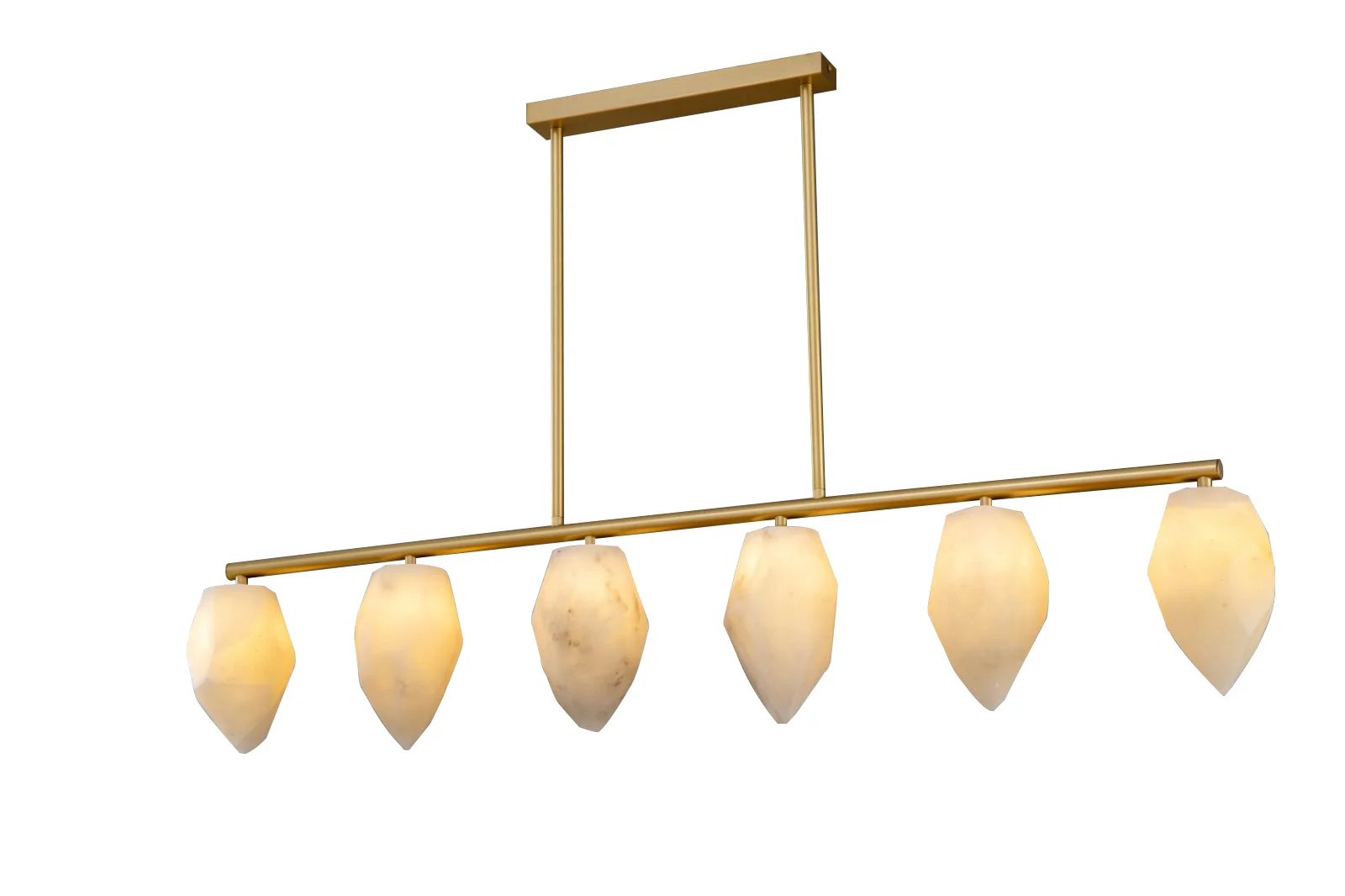 

Modern Contemporary LED Dimmable Alabaster Pendant Light Lustre Marble Suspension Luminaire Lampen For Dinning Room Table