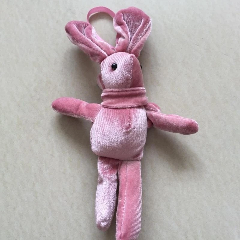 

Rabbit Keychain Hanging Decor Soft Presents Plush Bunny Multi Colours 15UB