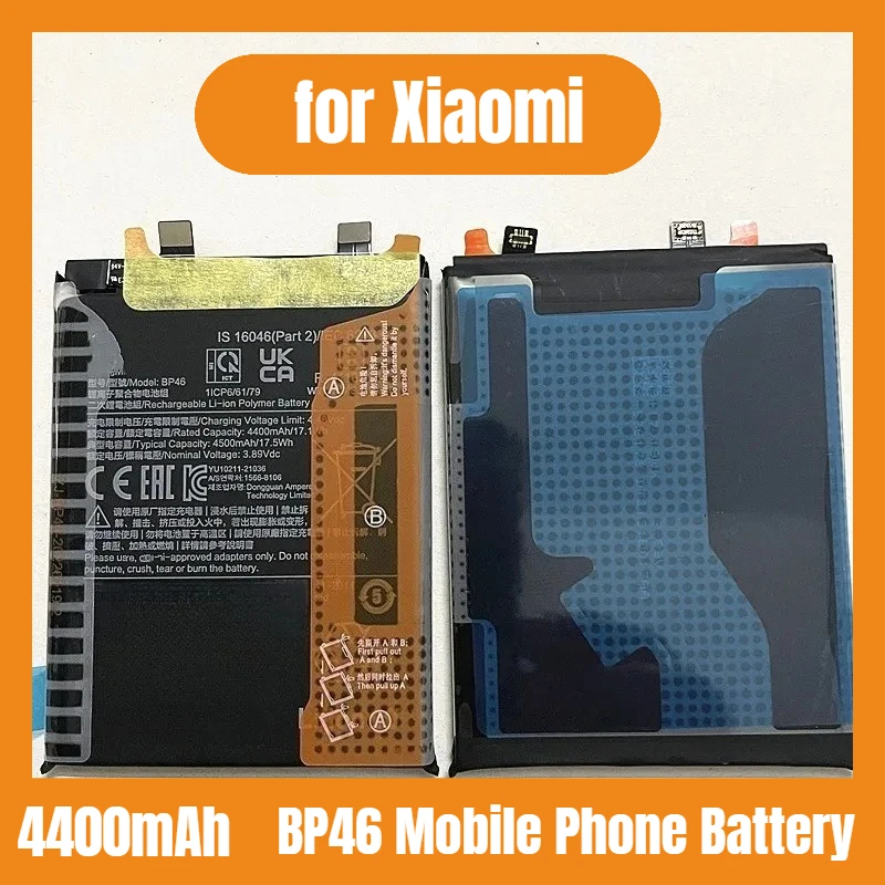 

3.89V 4400mAh BP46 Mobile Phone Battery for Xiaomi 12 12S 12X