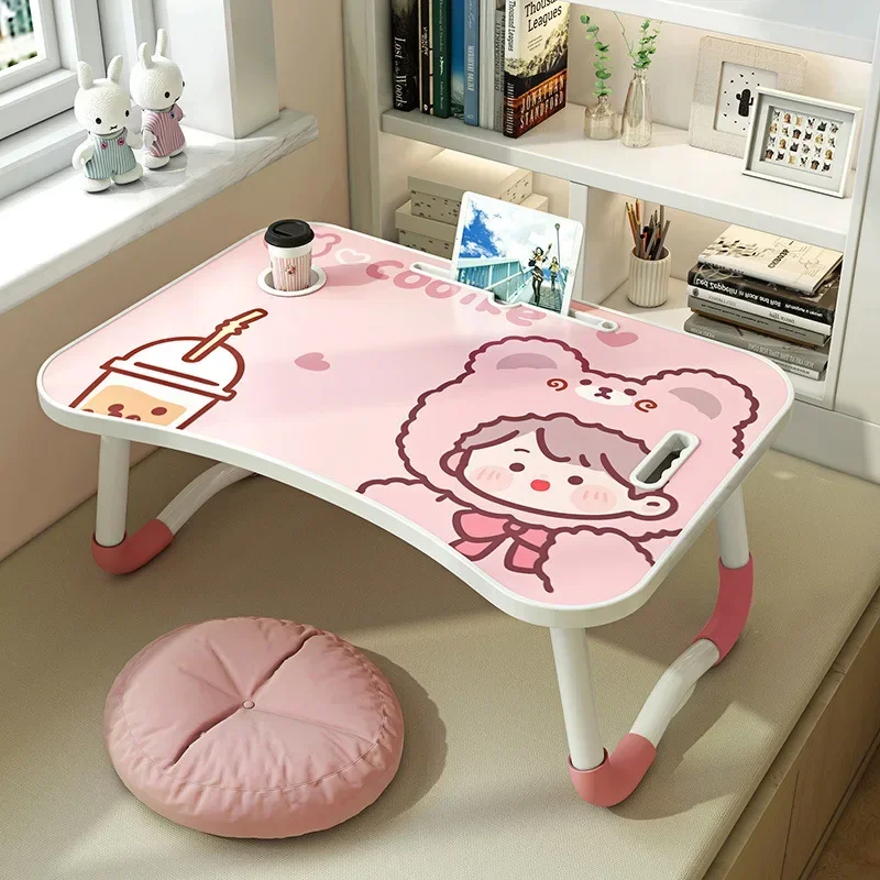 Bed Folding Computer Desk Lazy Student Dormitory Study Table Doing Homework Bedroom Sitting on The Floor