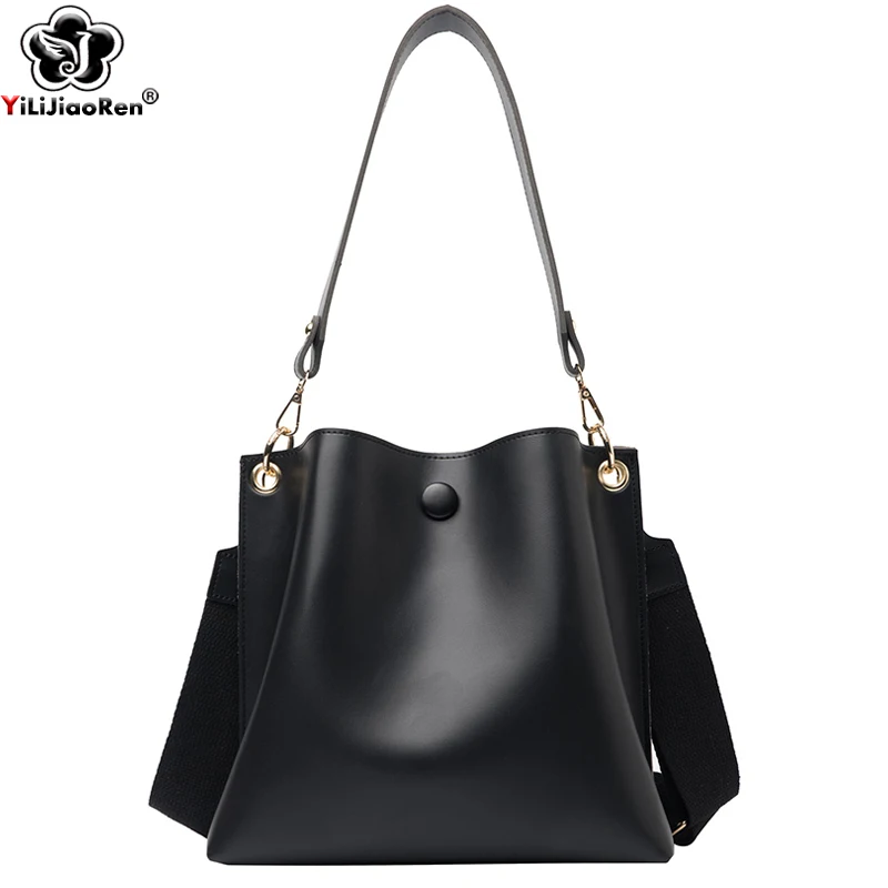 

Fashion Shoulder Bag with Chain High Quality Leather Handbags for Ladies Hand Bags Set Large Capacity Bucket Bags for Women SAC