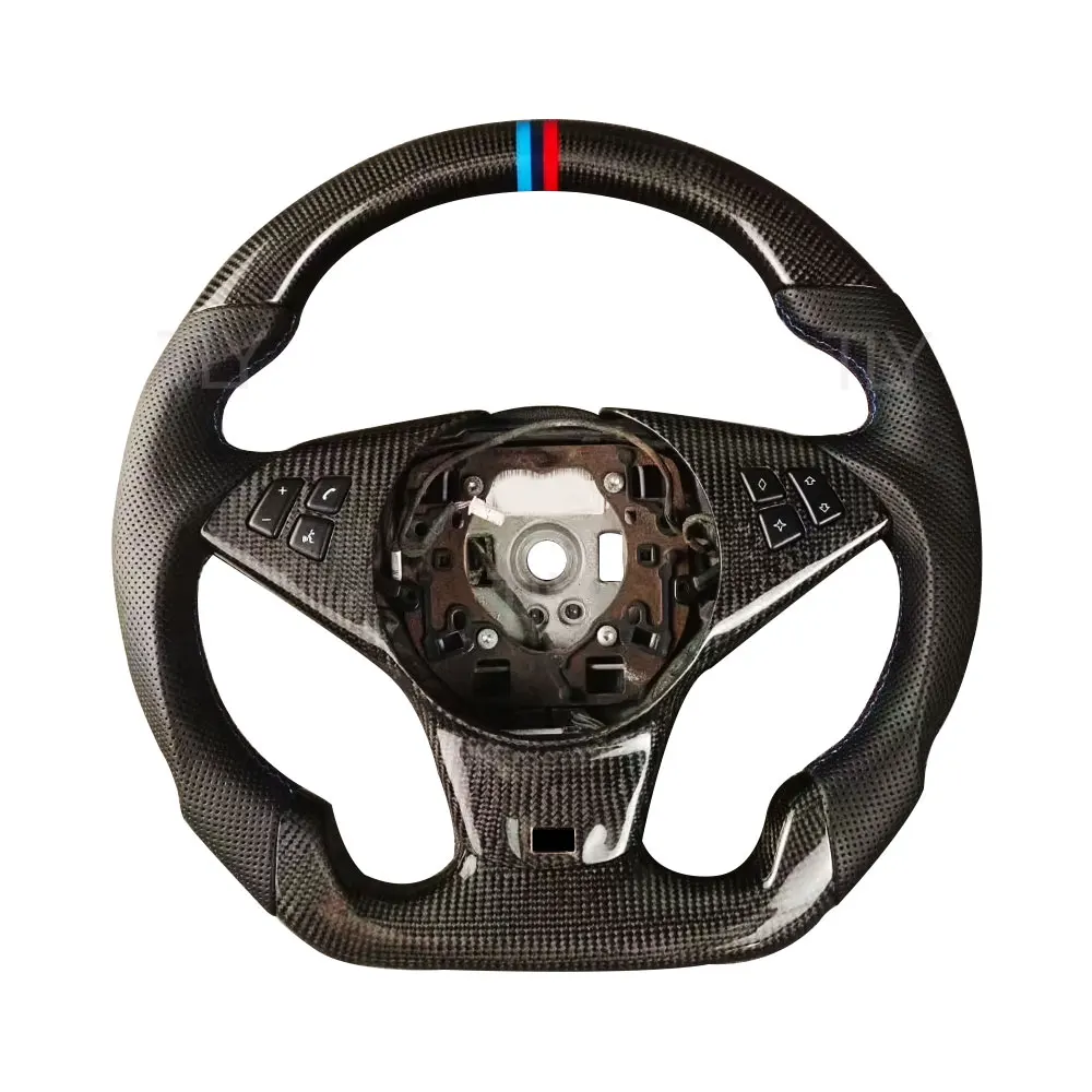 

Professional Custom Carbon Fiber Steering Wheel Compatible for BMWs E63 E64 E61 E60 M5 M6 2004-2010 Car Steering Wheel
