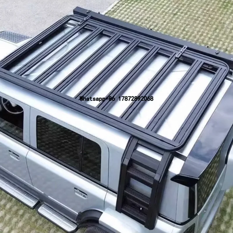 

Aluminum Alloy Black High Quality Roof Top Luggage Rack for Land Cruiser Pajero Outlander Universal Haval H5 H9