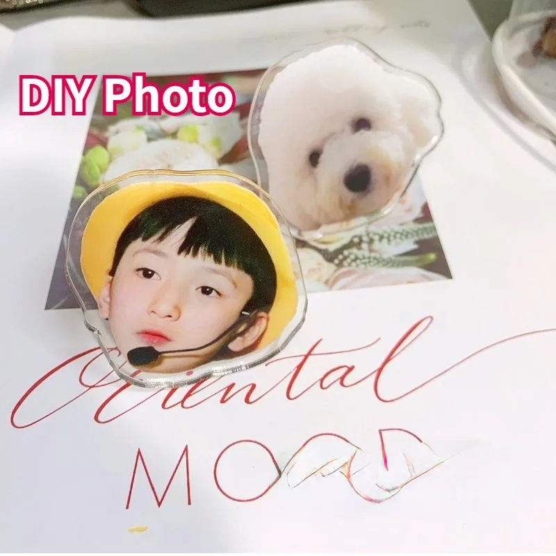 

Custom Photo Acrylic Desk Ornaments Personalized Photo Family Profile Crafts Home Decoration Creative Figurines DIY Picture Gift