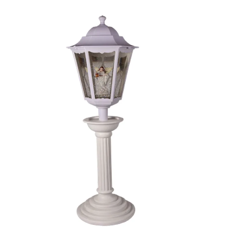 Luminous snow wind lantern holiday gift desktop ornament music box built-in LED light luminous night light