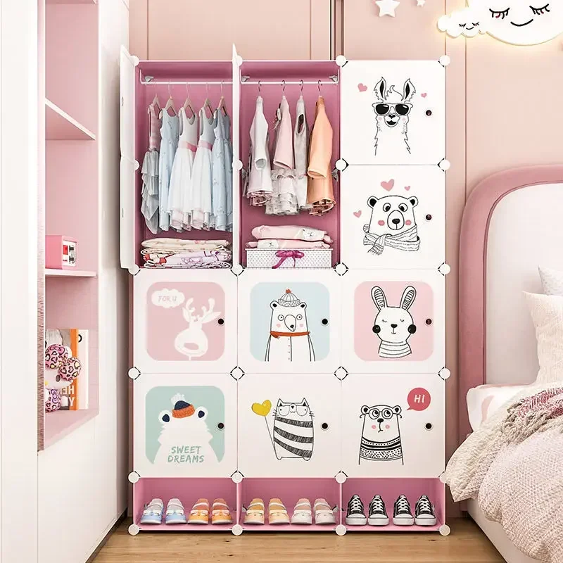 

Luxury Wardrobe Clothes Folding Cabinets Simplicity Durable Cube Splice Storage Locker Foldable Nordic Muebles Salon Furniture