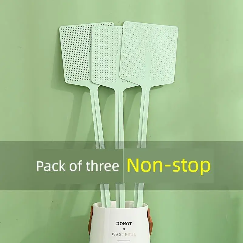 

Утолщенная пластиковая мухобойка с длинной ручкой, прочная, для домашнего использования, ручной инструмент для борьбы с вредителями, устойчивая к повреждениям насекомыми