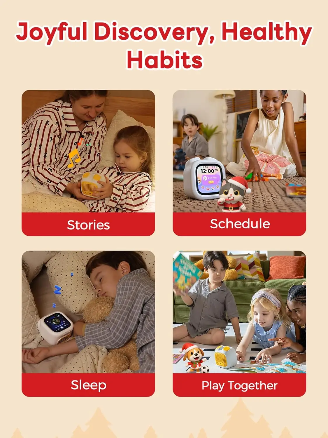 Mainan untuk Anak-Anak & Balita - Cerita, Musik, Podcast, Jadwal, Ok-to-Wake, Pembentukan Kebiasaan, Hewan Peliharaan Digital, Popularitas Baru dalam Satu Perangkat