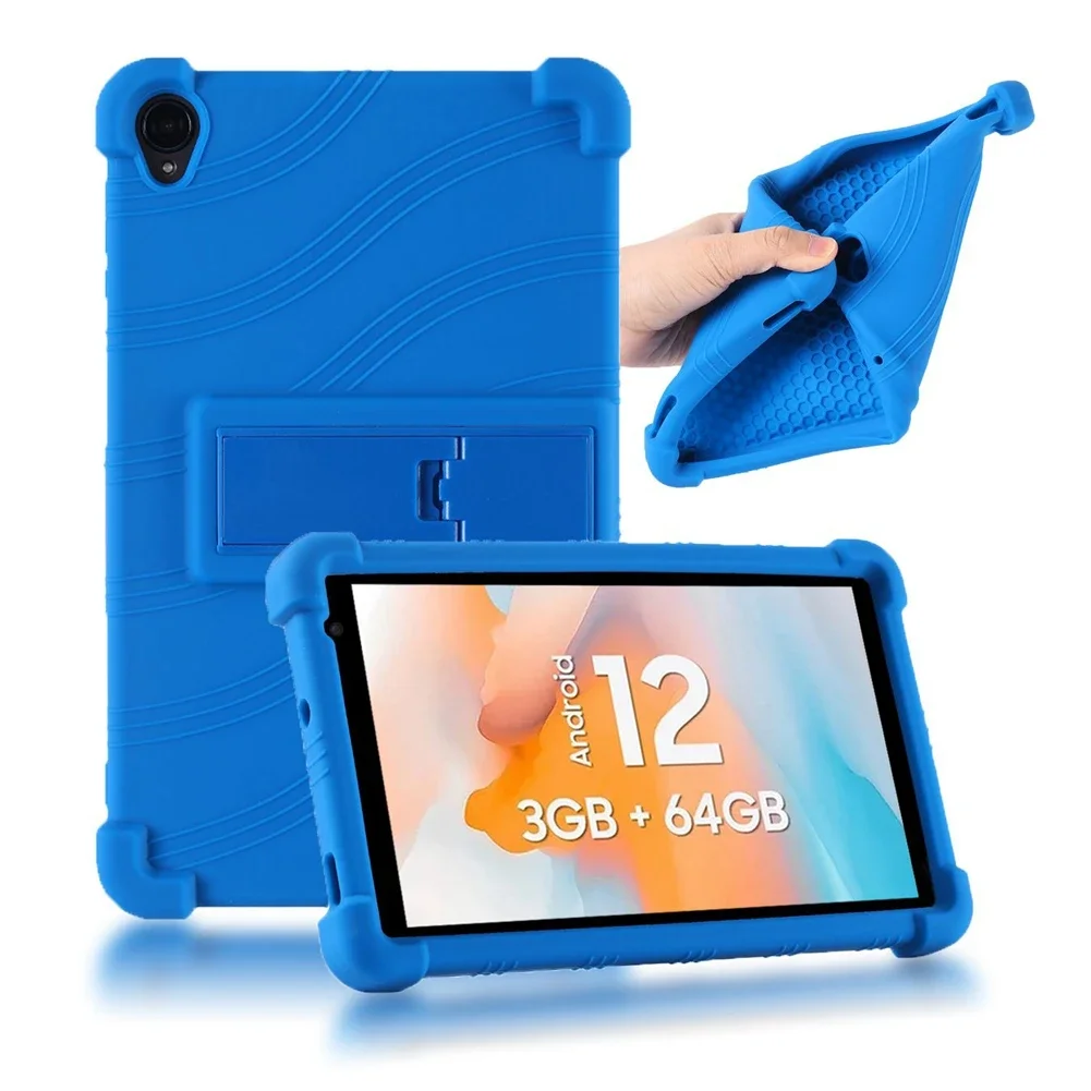 

Slim Funda For Blackview Tab 50 Tab50 WiFi 8" Tablet PC Soft Silicone Shockproof Cover Case with Rear Kickstand