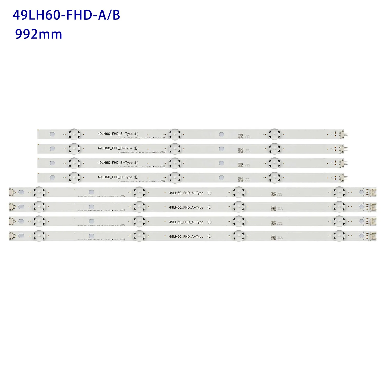 Tira de luces LED de retroiluminación, accesorio para LG 49lh604 49lh604v 49lw540s 49lh60 _ fhd_a b SSC _ ag79100101 _ A b 490b5 HC490DUN-ABRR1-211
