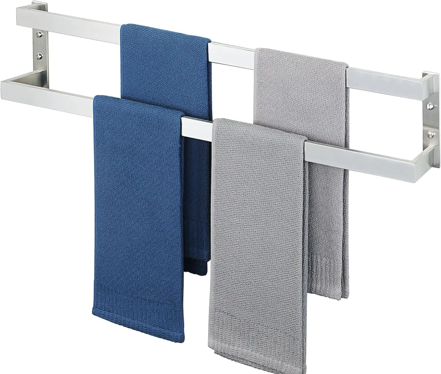 

Double Towel Bar, 32" Towel Racks for Bathroom Wall Mounted SUS304 Stainless Steel, Quick Drying Bathroom Towel Holder, Long