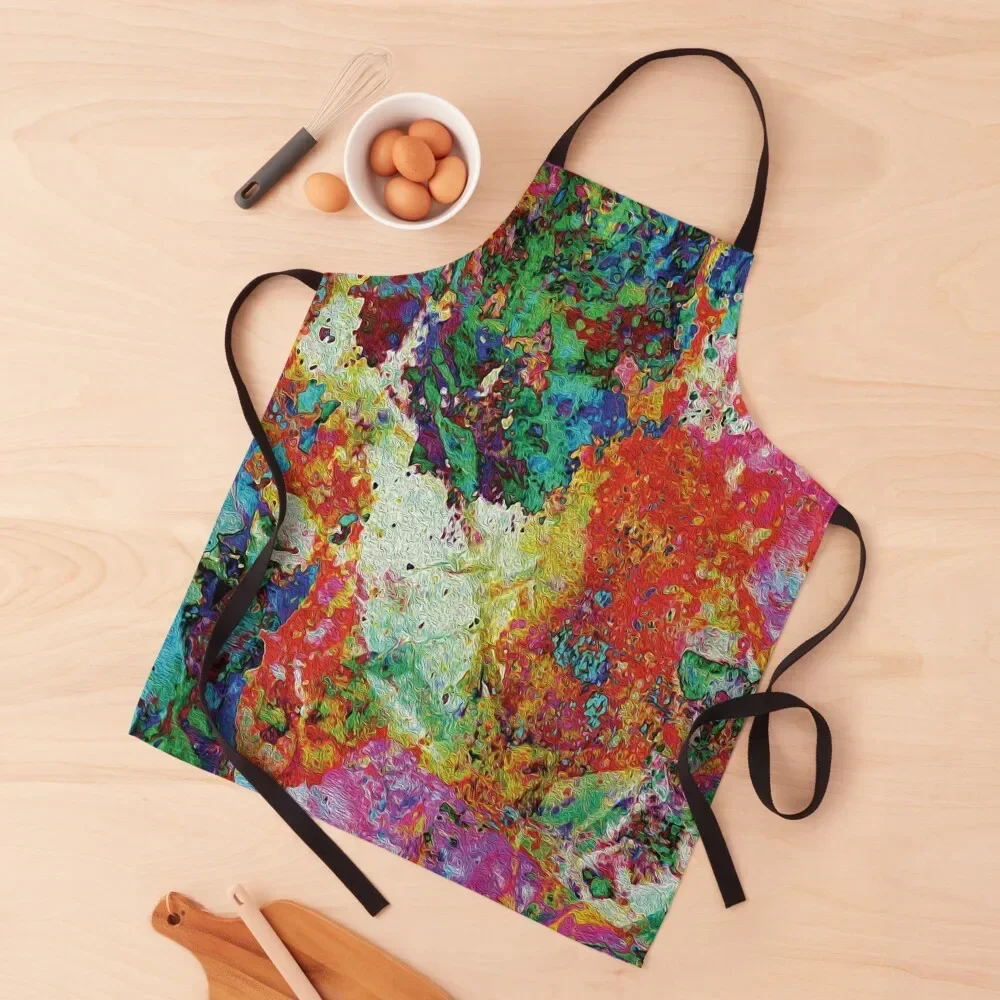 

Visual Abstraction Apron christmas esthetician chef for man Kitchen Apras For Women Apron