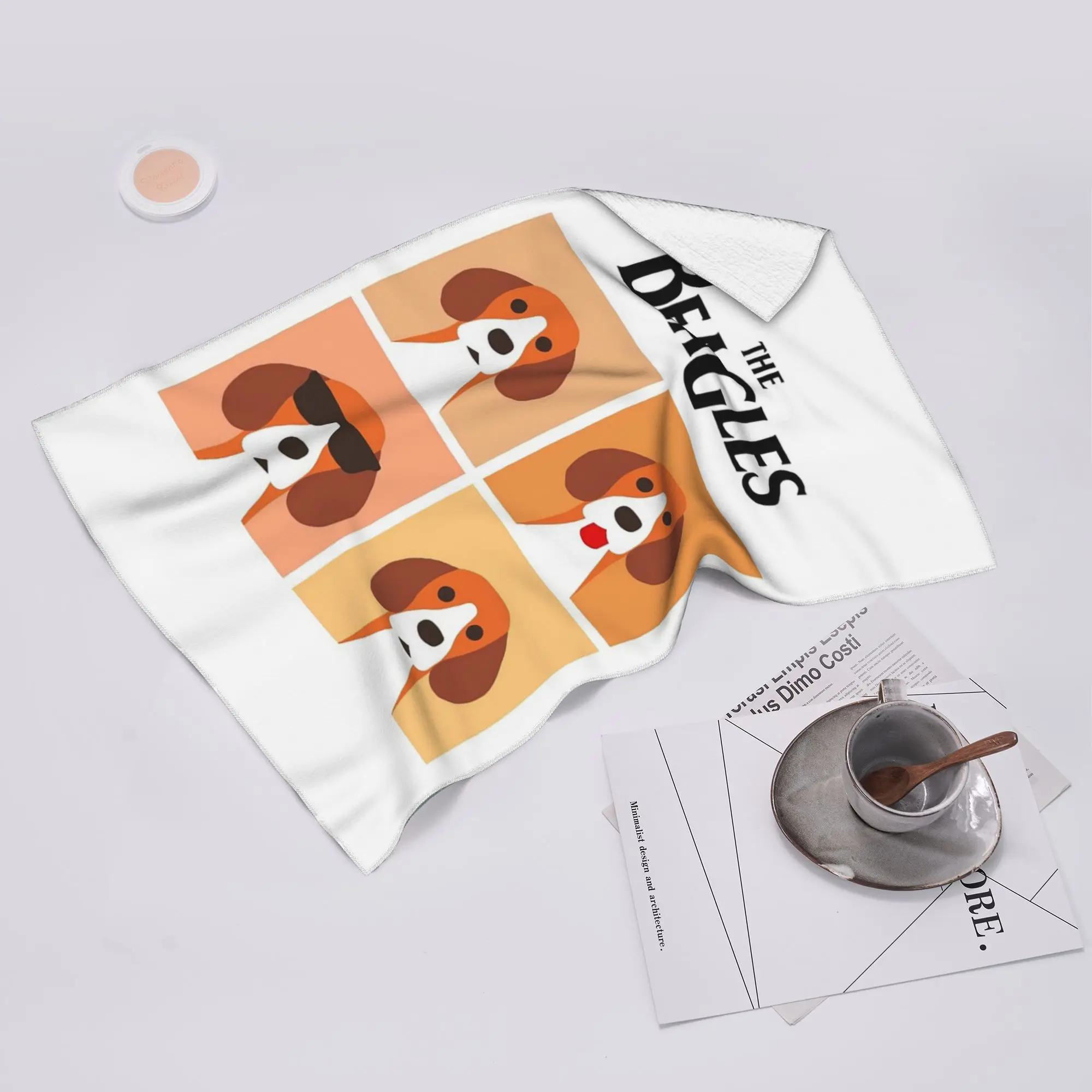 Custom the beagles Soft Face Towel Quick Dry Pool Bath Cotton Towels Absorbent Quick