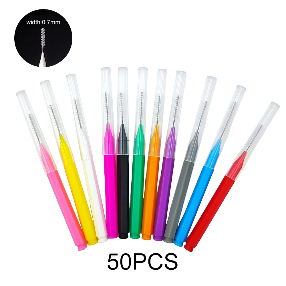 5/10/50PCS Mini Eyebrow Brush Brow Perm Brush Disposable Brow Lifting Brush Bendable Micro Eyelash Brush  Applicator Makeup Tool