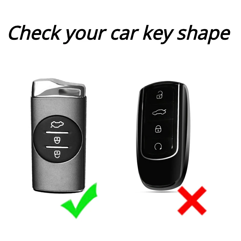 Zinc Alloy+ TPU Car Key Remote Case Cover for Chery Tiggo 4 5X 7 Pro 8 Exeed Txl Tx Lx Protector Shell Fob Auto Car Accessories