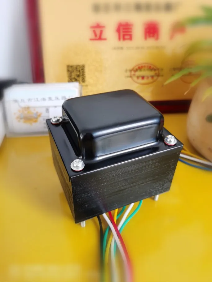 110W Pure Copper Power Transformer 86*50mm Dual 250V Output for Tube Amplifier DIY Audio Power Supply Accessory