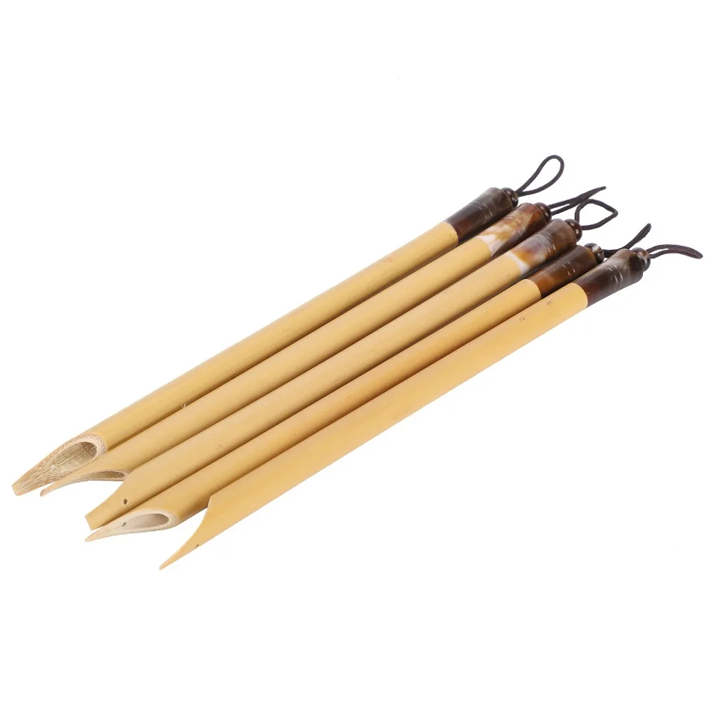 5Pcs Bamboo Dip Pen Bamboo Nib/No.1-5 Nib/Oblique Nib Set 5 Nib Sizes Boxed Dip Pen Beginner Friendly Easy To Use