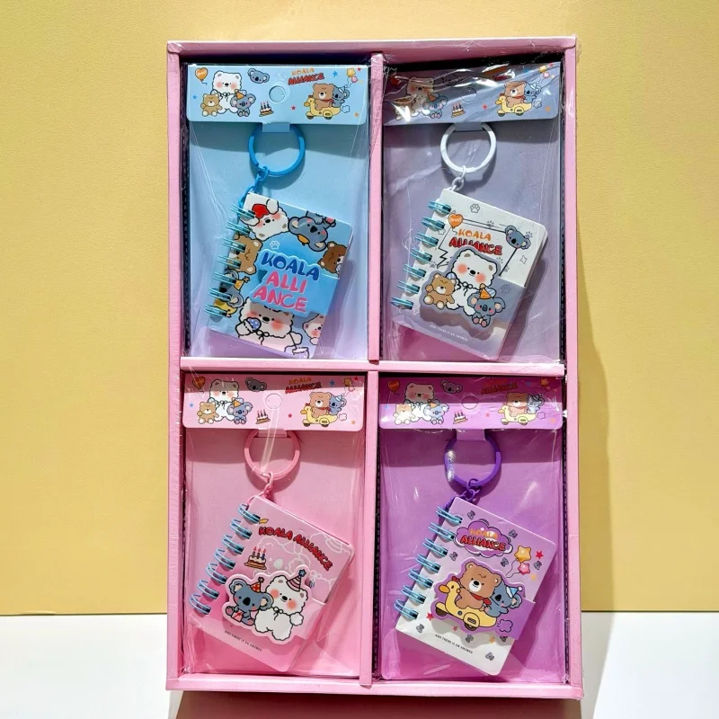 24-ピース-ロットかわいいクマコアラノートブックかわいいノートブック日記ウィークリープランナージャーナルメモ帳文具オフィス学用品