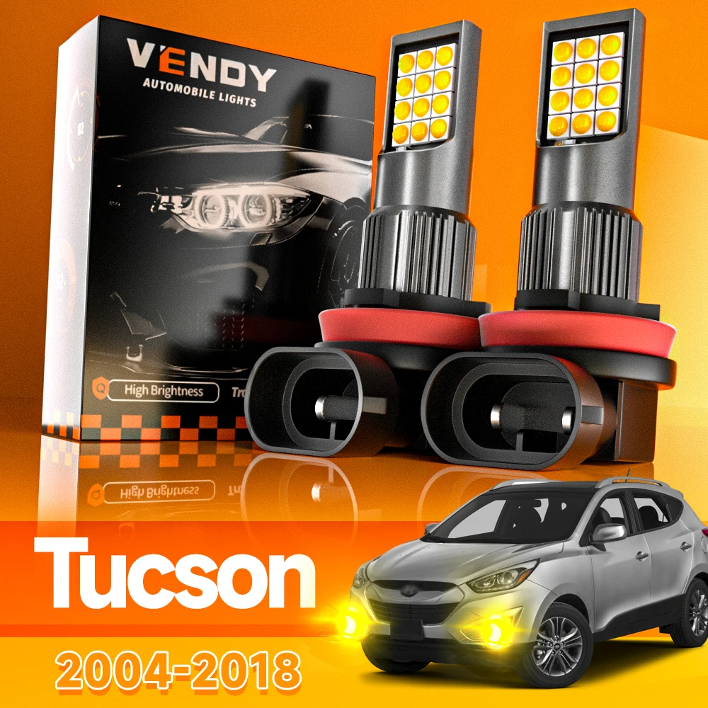 2 szt. LED lampy przeciwmgielne do Hyundai Tucson 2004-2018 2005 2006 2007 2008 2009 2010 2011 2012 2013 2014 2015 2016 Akcesoria Canbus