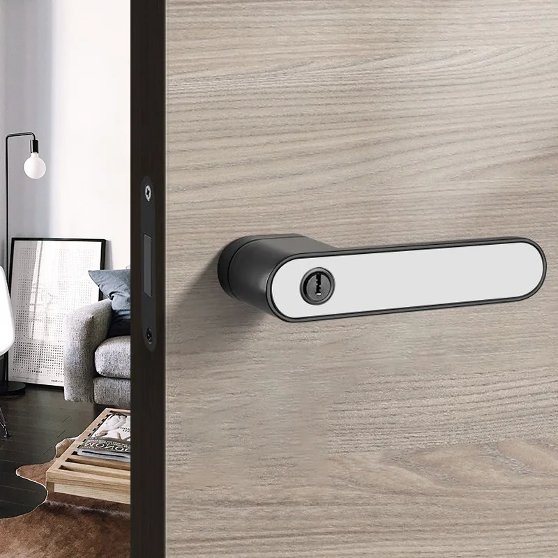 Fechaduras do Quarto Minimalistas Bloqueio de Absorção Magnética Mudo Interior Ecológico Pull up Door Handle