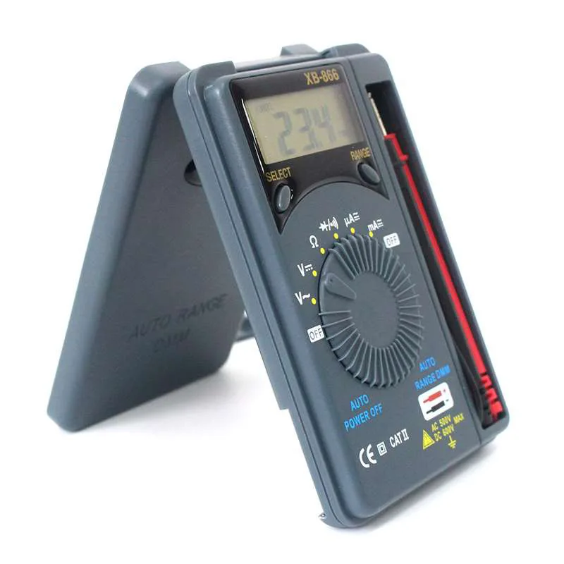 Portable Multi Purpose Electric Energy Meter School/Factory Digital Multimeter XB866 Pocket Card High Precision