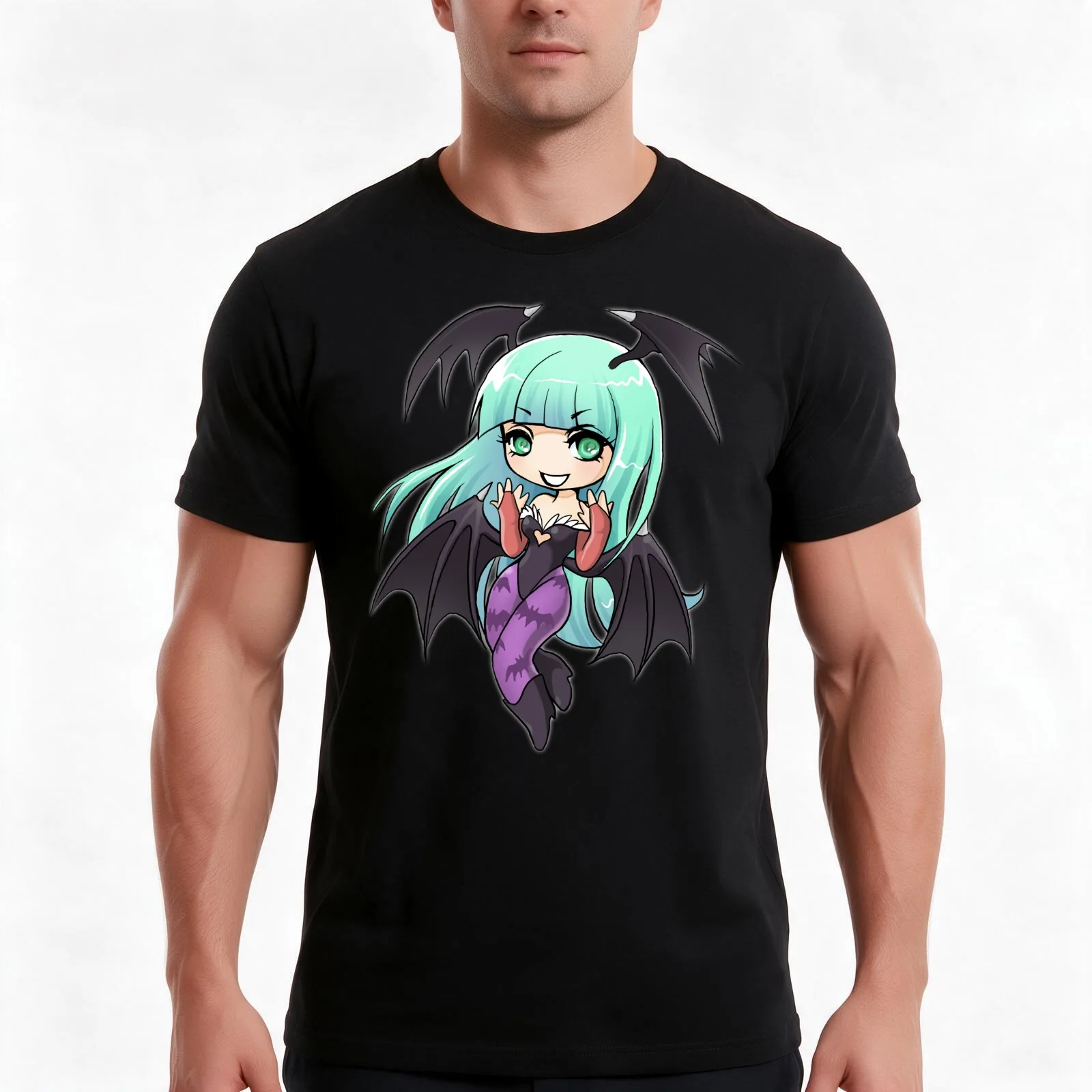 Morrigan T-Shirt Summer Casual Cotton Tee Oversized Streetwear Tops Vintage Graphic Print Loose Fit Short Sleeve