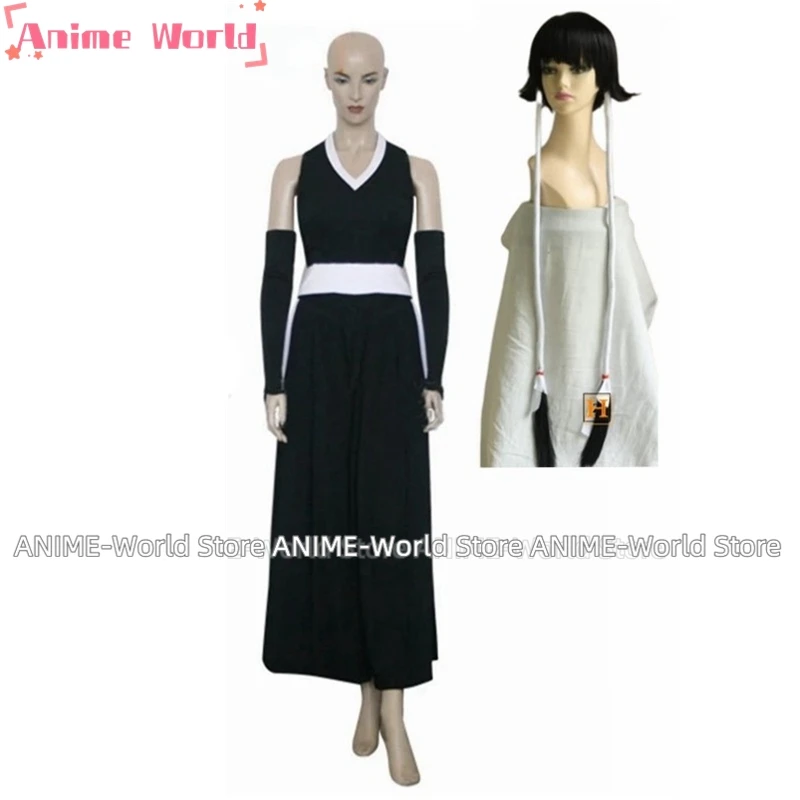 Free Shipping Anime Soi Fong Fighting Uniform Cosplay Costume Wig Perfect Custom