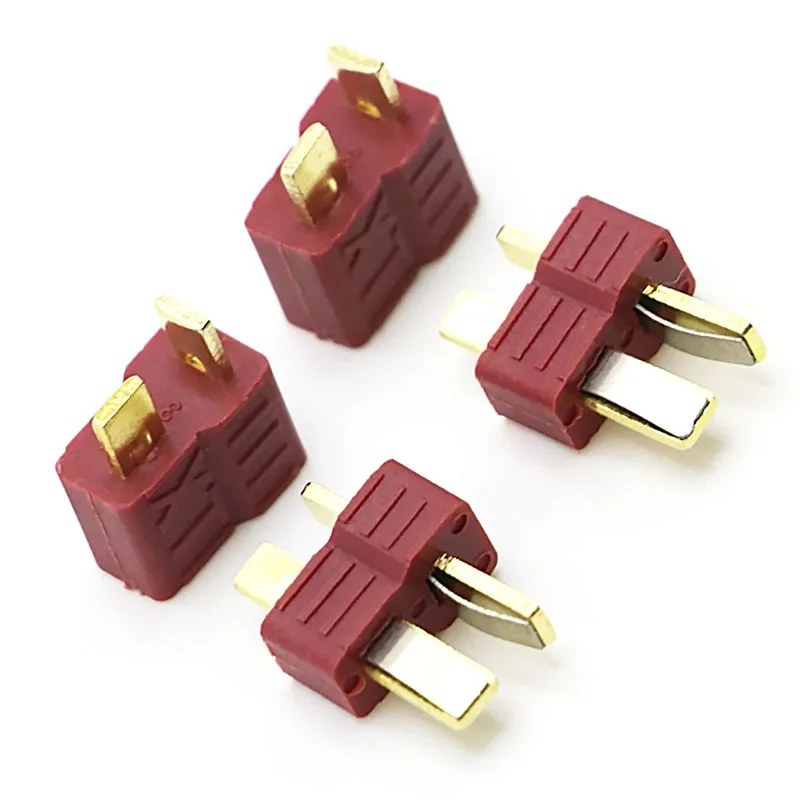 10/20 Pcs (5/10pair) Anti-skidding Deans Plug T Style Connector Female / Male for RC Lipo Battery ESC Rc Helicopter