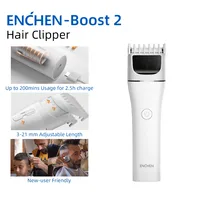 ENCHEN Hair Trimmers Professional Haircut Machine Electric Hair Trimmers Adjustable Hair Clippers Body Trimmer for Men Boost 2