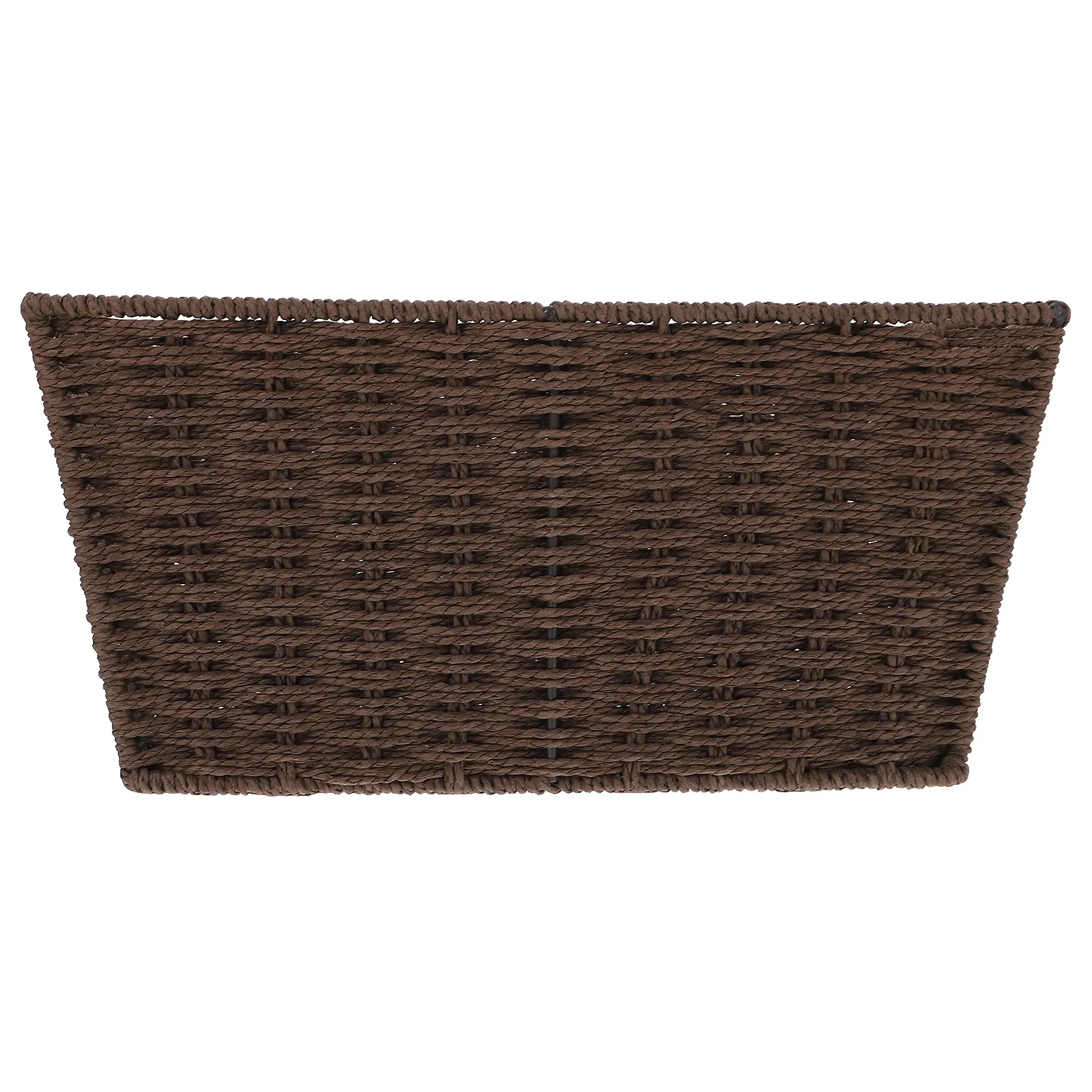 

Woven Storage Basket Desktop Organizer Box Bedroom Hotel Decoration Sturdy Paper String Material Simple Natural Design