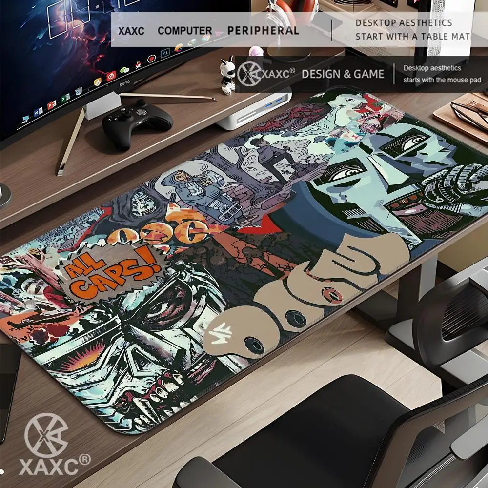 MF DOOM Rapper Mousepad Gaming Office Desk Pads Large For Computer Non-slip Lockedge Mouse Pad HYBXAXC