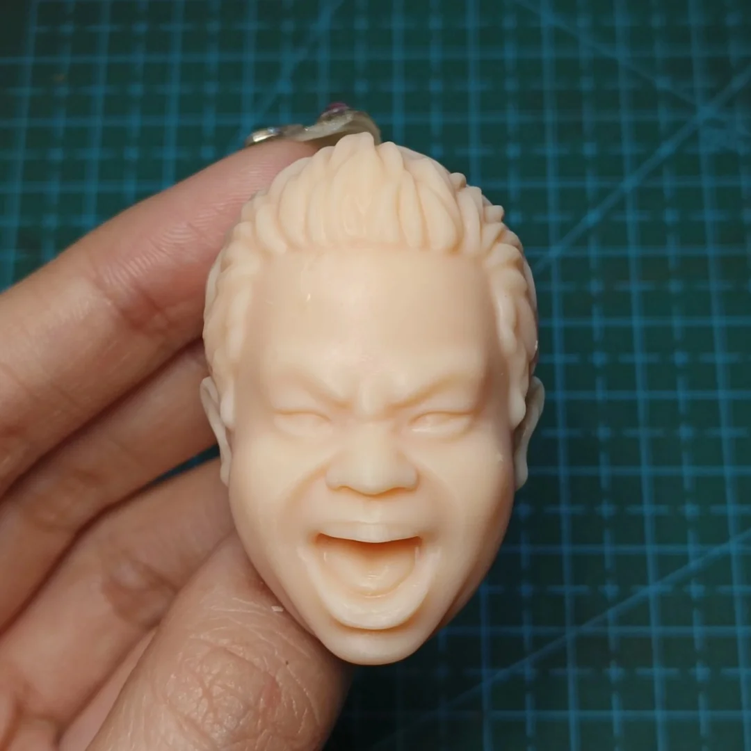 

1/6 ScaleShouted Angry Expression Male Head Sculpt Carving Model for 12" Action Figure Unpainted