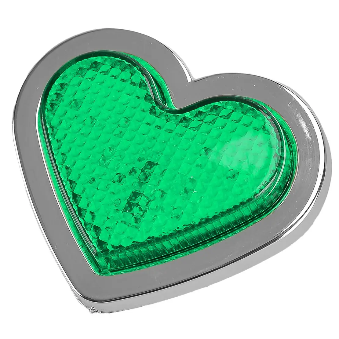 Side Marker LED Light Turn Signal Indicator Lamp Universal for 12-24V Car Van Truck Trailer Green Heart Shaped