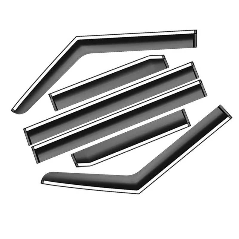 Custom Fit For Jetour Traveler T2 6-Piece Window Deflectors & Rain Guards | Jetour Car Accessories